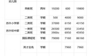 苏州国际外语学校学费是多少