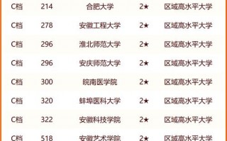 安徽有哪些985或211大学