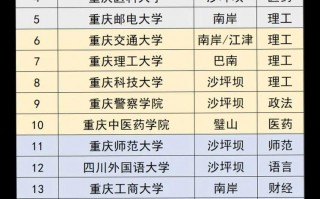 重庆最好的专科学校公办排名