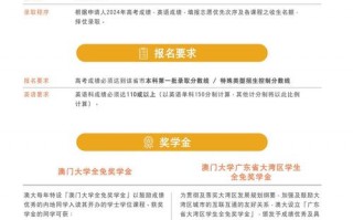 澳门理工大学招生简章2024年