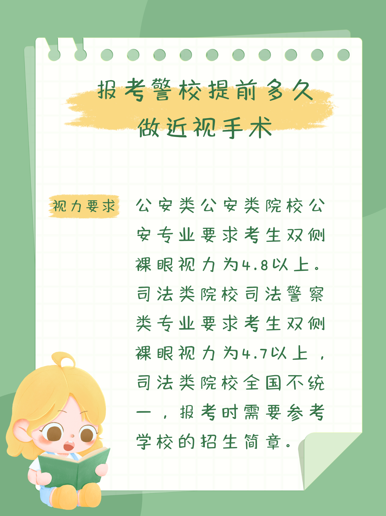 报考警校近视手术什么时候做-第1张图片