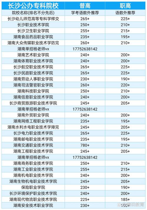 长沙单招大专学校有哪些学校-第1张图片